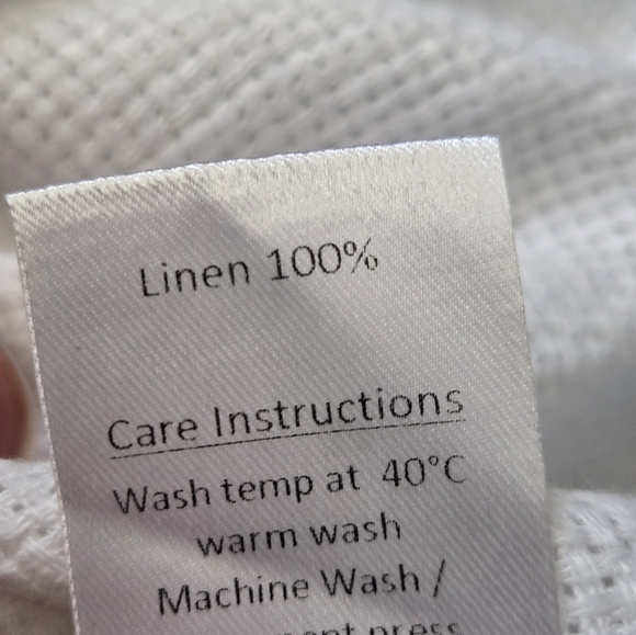 LOTUS EATERS 100% Linen Relaxed Fit Short Sleeve Top. Size Medium - Picture 8 of 11